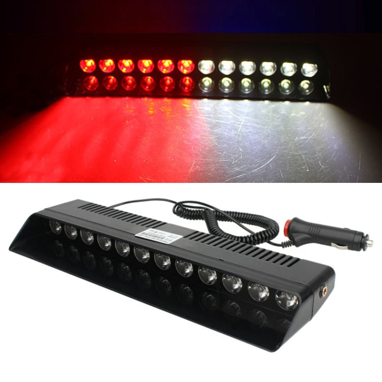 Luce stroboscopica ad alta luminosità con ventosa anteriore per auto a 12 LED