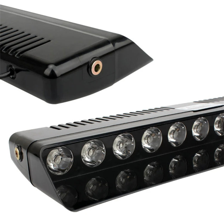 Luce stroboscopica ad alta luminosità con ventosa anteriore per auto a 12 LED