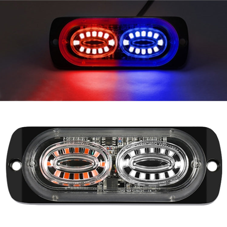 Luce stroboscopica a 24 LED per segnale laterale auto da 12 W
