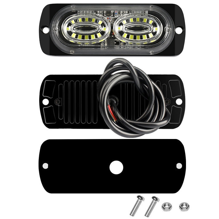 Luce stroboscopica a 24 LED per segnale laterale auto da 12 W