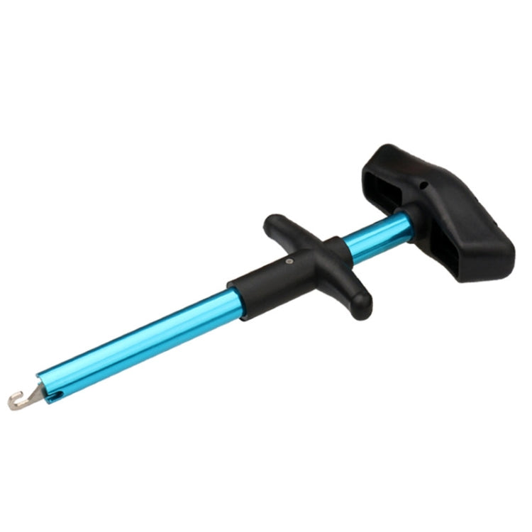 Disaccoppiatore in lega di alluminio a forma di T per amo da pesca Attrezzatura per la pesca in mare 24 x 7,5 cm, Blue, Red, Gray, Blue+ Spring Rope, Red+ Spring Rope, Gray+Spring Rope