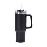 Tazza per sottovuoto a doppio strato da 40 once con tazza per thermos in acciaio inossidabile con manico in cannuccia