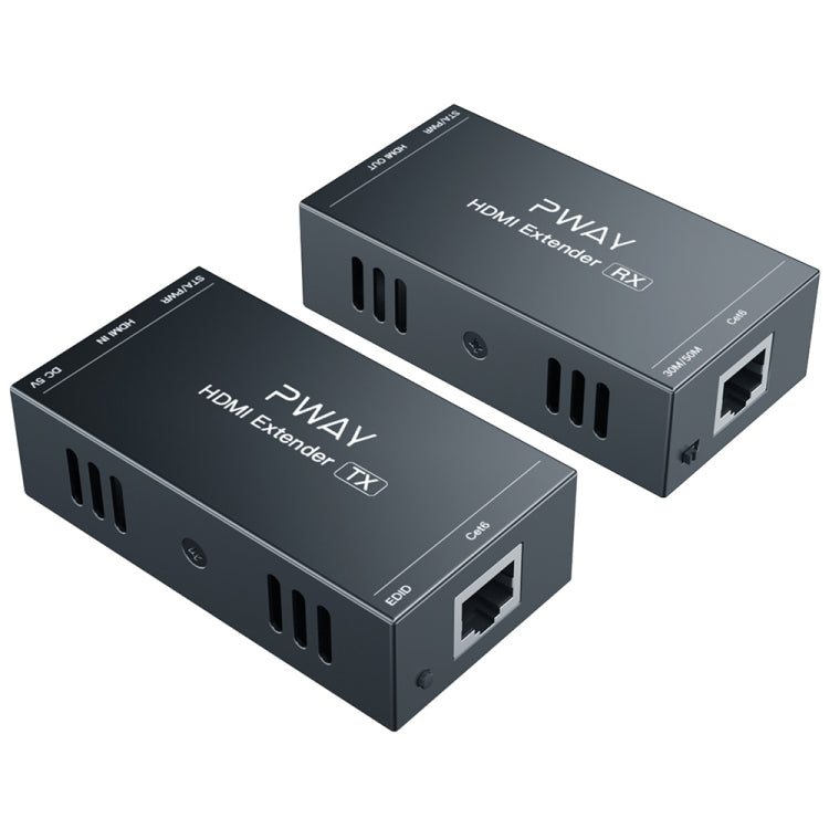 PWAY 165ft/50m HDMI alla porta di rete RJ45 Estensore di trasmissione senza perdita di dati 1080P