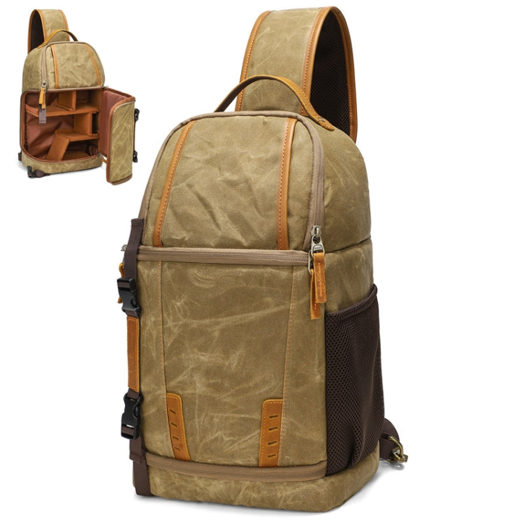 Borsa a tracolla fotografica impermeabile resistente all'usura in tela per esterni