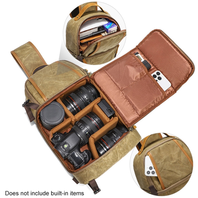 Borsa a tracolla fotografica impermeabile resistente all'usura in tela per esterni