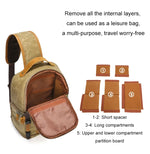 Borsa a tracolla fotografica impermeabile resistente all'usura in tela per esterni