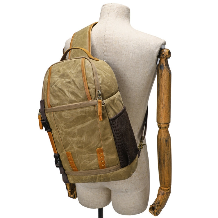 Borsa a tracolla fotografica impermeabile resistente all'usura in tela per esterni