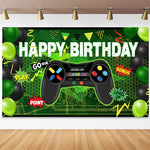 Banner di decorazione per feste di compleanno a tema console di gioco 180x110 cm, 2023SRB51, 2023SRB53, 2023SRB54