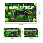 Banner di decorazione per feste di compleanno a tema console di gioco 180x110 cm, 2023SRB51, 2023SRB53, 2023SRB54