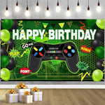 Banner di decorazione per feste di compleanno a tema console di gioco 180x110 cm, 2023SRB51, 2023SRB53, 2023SRB54