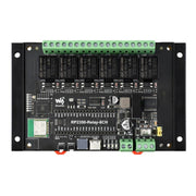 WAVESHARE RP2350 Scheda di controllo industriale con modulo relè a 6 canali, basata su microcontrollore RP2350, supporta interfacce esterne RS485 e Pico, With Wi-Fi Module