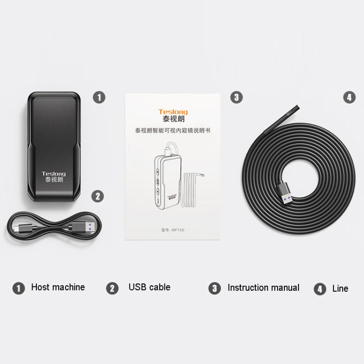 Teslong WF150 Periscopio WiFi HD 5mm impermeabile IP67