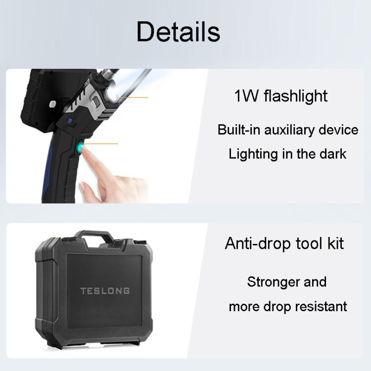 Teslong NTS300 Endoscopio Dual Lens 5.5mm 3m HD