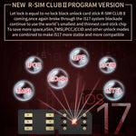 Scheda sblocco R-SIM CLUB 2 per iPhone iOS17