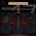Scheda sblocco R-SIM CLUB 2 per iPhone iOS17