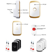 Cercapersone wireless da due a tre per anziani Cercapersone di emergenza impermeabile per assistenza domiciliare, spina europea