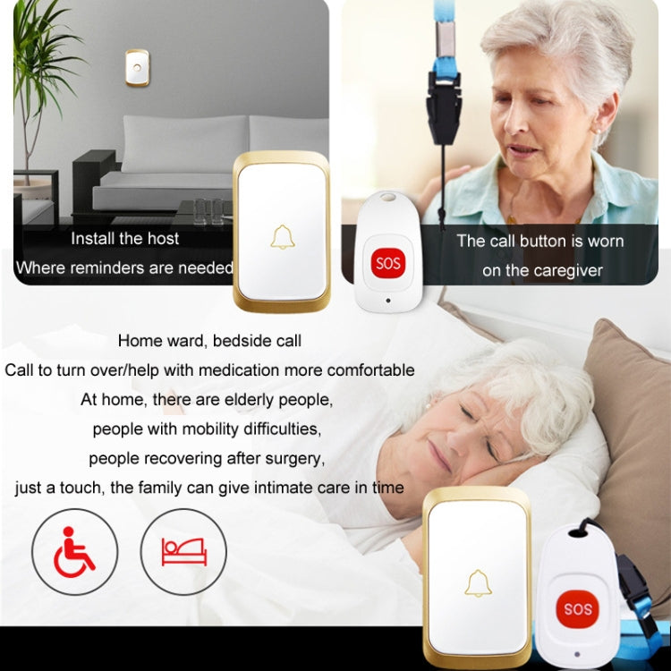 Cercapersone wireless impermeabile per anziani 2-3 utenti