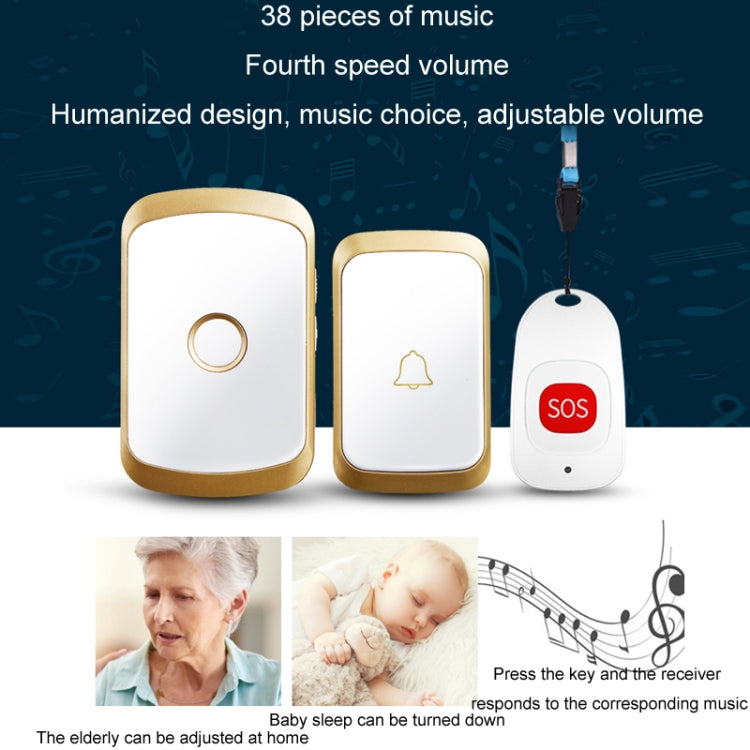 Cercapersone wireless impermeabile per anziani 2-3 utenti