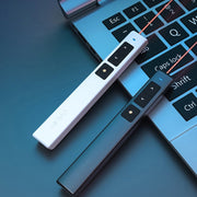 Deli Clicker USB per girare pagine da 2,4 GHz con luce rossa per PPT, 2802 (Black), 2802 (White)
