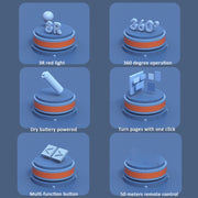 Deli Clicker USB per girare pagine da 2,4 GHz con luce rossa per PPT, 2802 (Black), 2802 (White)