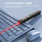 Deli Clicker USB per girare pagine da 2,4 GHz con luce rossa per PPT, 2802 (Black), 2802 (White)