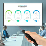 Deli Clicker USB per girare pagine da 2,4 GHz con luce rossa per PPT, 2802 (Black), 2802 (White)