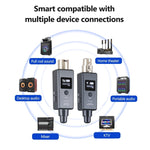 Sistema wireless microfono MTU-002 trasmettitore e ricevitore UHF