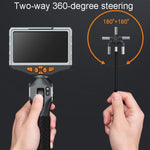 Teslong TD500 HD endoscopio 5 pollici con sterzo 360°