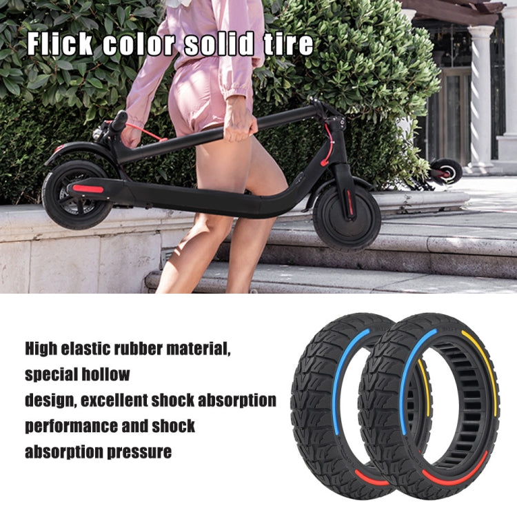 Pneumatici a nido d'ape fuoristrada colorati da 10 x 2,5-7 pollici per Xiaomi Scooter 4/4 Pro, 10 x 2.5-7 (Tricolor), 10 x 2.5-7 (Yellow), 10 x 2.5-7 (Red)