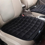 Cuscino del sedile invernale in peluche antiscivolo e senza schienale per auto, Front Row Beige, Front Row Red, Front Row Black, Front Row Coffee