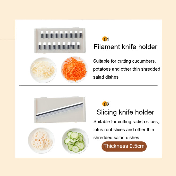 Affettatrice per grattugia per uso domestico, disidratatore per verdure multifunzionale, cestello di scarico da cucina di grande capacità, Multifunctional Dehydrator