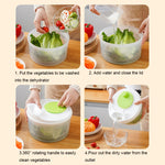 Affettatrice per grattugia per uso domestico, disidratatore per verdure multifunzionale, cestello di scarico da cucina di grande capacità, Multifunctional Dehydrator