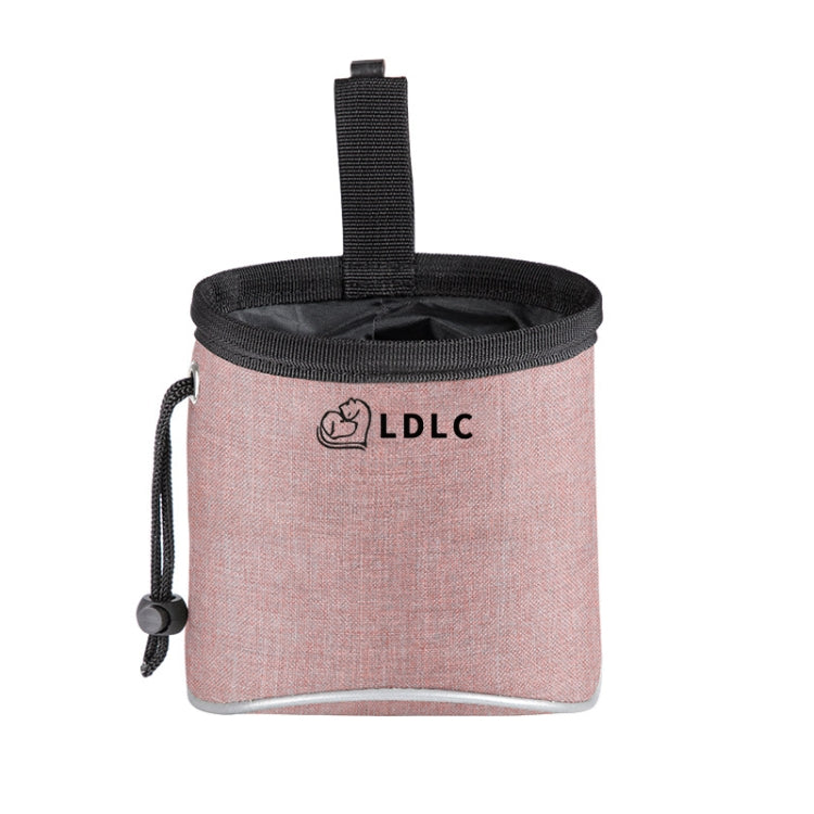 LDLC Outdoor Pet Snack Bag Borsa da addestramento per cani riflettente in tessuto Oxford, Light Pink, Light Grey, Denim Blue