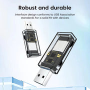 Convertitore OTG da USB a SD/TF Lettore di schede multifunzione 2 in 1, Transparent