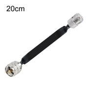 Cavo coassiale piatto RF passante per finestra/porta Prolunga coassiale RF UHF 50 Ohm, 20cm, 30cm, 40cm