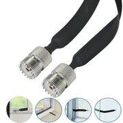 Cavo coassiale piatto RF passante per finestra/porta Prolunga coassiale RF UHF 50 Ohm, 20cm, 30cm, 40cm
