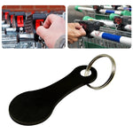 Portachiavi in metallo Gettoni per carrello della spesa Chiavi rimovibili per carrello della spesa, Silver, Black