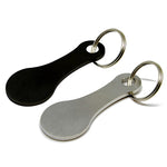 Portachiavi in metallo Gettoni per carrello della spesa Chiavi rimovibili per carrello della spesa, Silver, Black