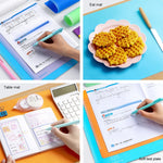 YAOJIE Tappetino per esami antiscivolo Cancelleria per studenti Disegno Scrittura Lavagna morbida Tappetino per ufficio, A3 White, A3 Pink, A3 Blue, A4  White, A4 Pink, A4 Blue