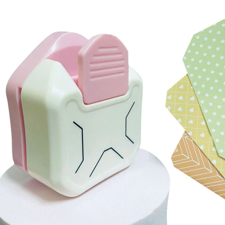 Taglierina per angoli fantasia 3 in 1 Taglierina per angoli multi-angolo per smussatura, Flat Corner (Pink), Beauty Corner (Purple), Round Corner (Green), Round Corner (Blue)