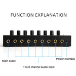 Amplificatore cuffie multicanale 8 canali HA800