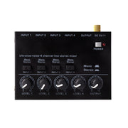 Mixer audio stereo 4 canali ultracompatto MAX400