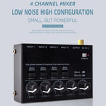 Mixer audio stereo 4 canali ultracompatto MAX400