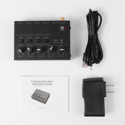 Mixer audio stereo 4 canali ultracompatto MAX400