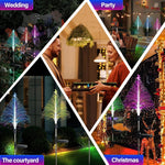 Lampada decorativa per festival incandescente impermeabile per esterni con luce solare per albero di Natale, Star Moon Transparent