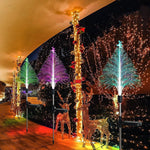 Lampada decorativa per festival incandescente impermeabile per esterni con luce solare per albero di Natale, Star Moon Transparent