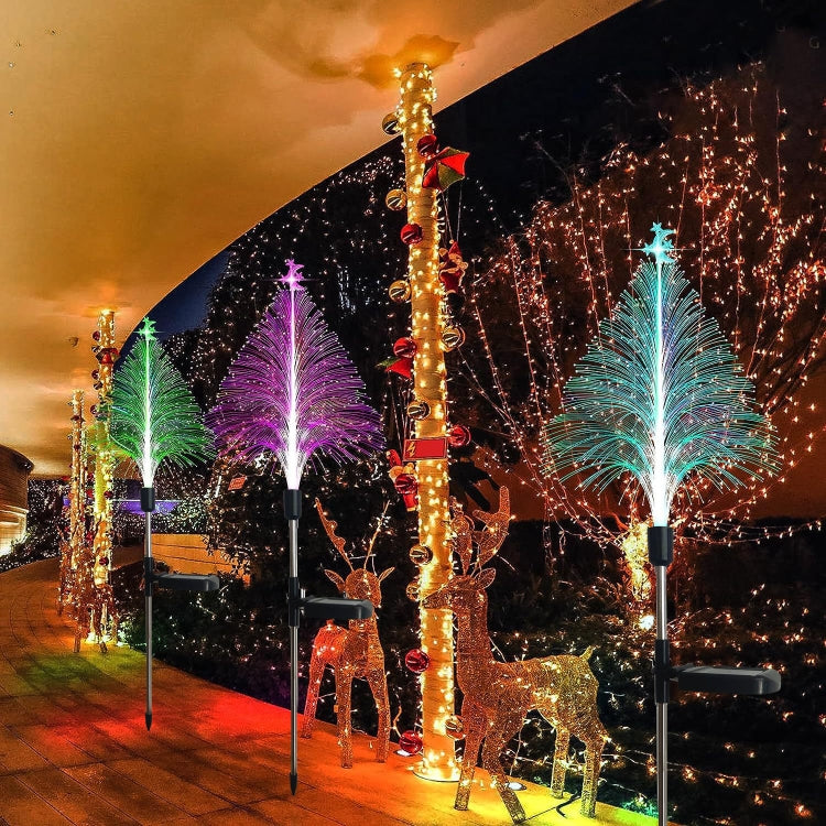 Lampada decorativa per festival incandescente impermeabile per esterni con luce solare per albero di Natale, Star Moon Transparent