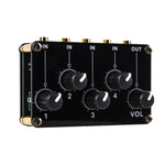 Console mixer passiva portatile 4 vie stereo TX400