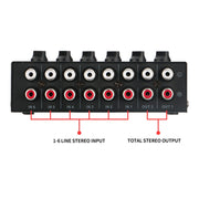 Controller mixer passivo 6 canali con hub audio stereo CX600