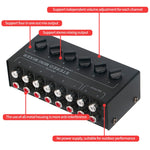 Controller mixer passivo 6 canali con hub audio stereo CX600
